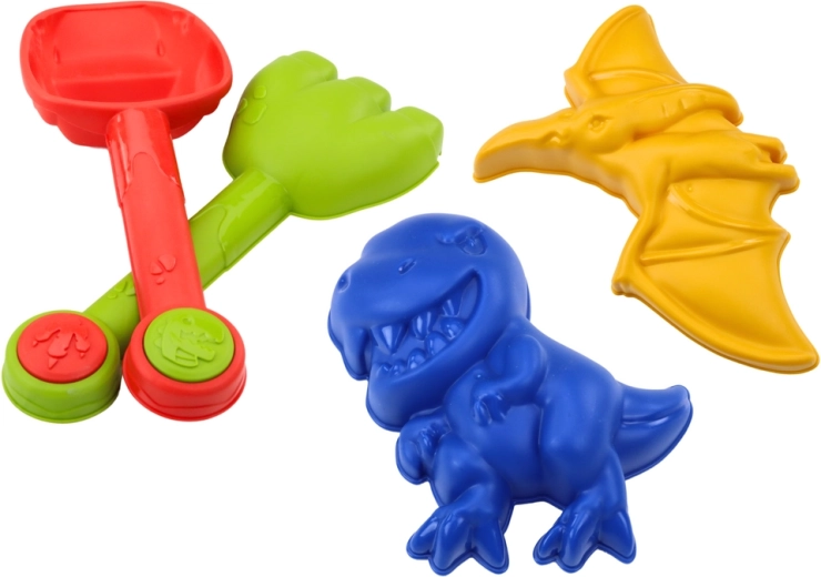 Moldes de dinosaurios y herramientas