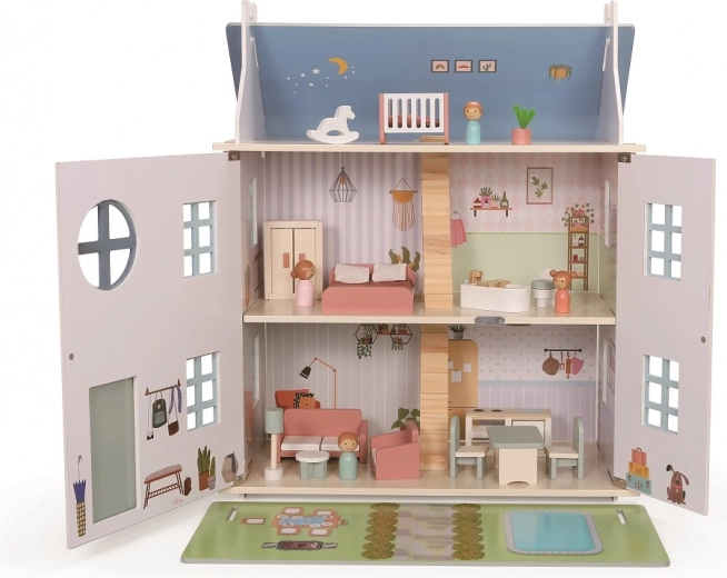 El techo se transforma en un jardín con piscina