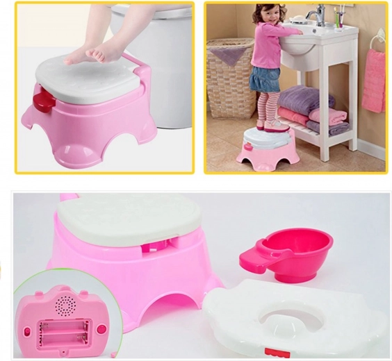 3 en 1: orinal, escalón y asiento