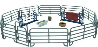 Corral ensamblable y obstáculos de entrenamiento