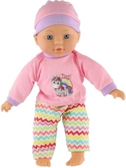 Conjunto colorido con unicornio