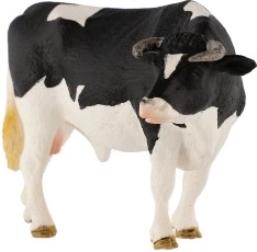 Representación realista del toro holstein