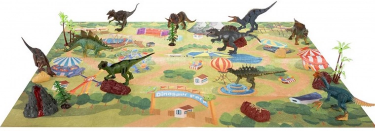 Gran alfombra de juego: parque de dinosaurios