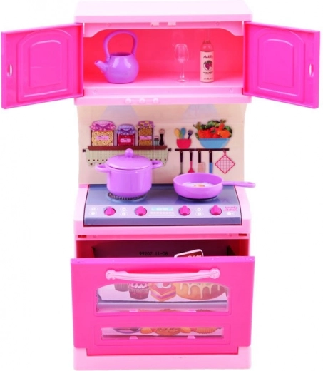 Cocina rosa realista