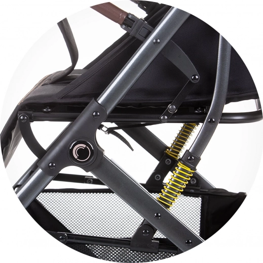 Ruedas con suspensión para un paseo suave