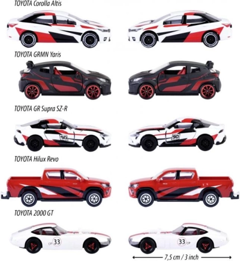 Cinco modelos icónicos de TOYOTA en un solo paquete