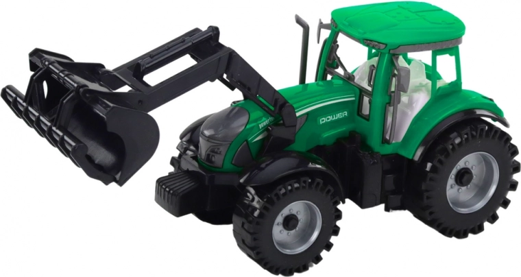 Tractor realista con cargador frontal funcional