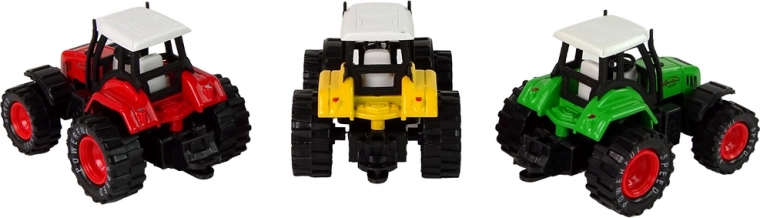 Tractor en tres colores
