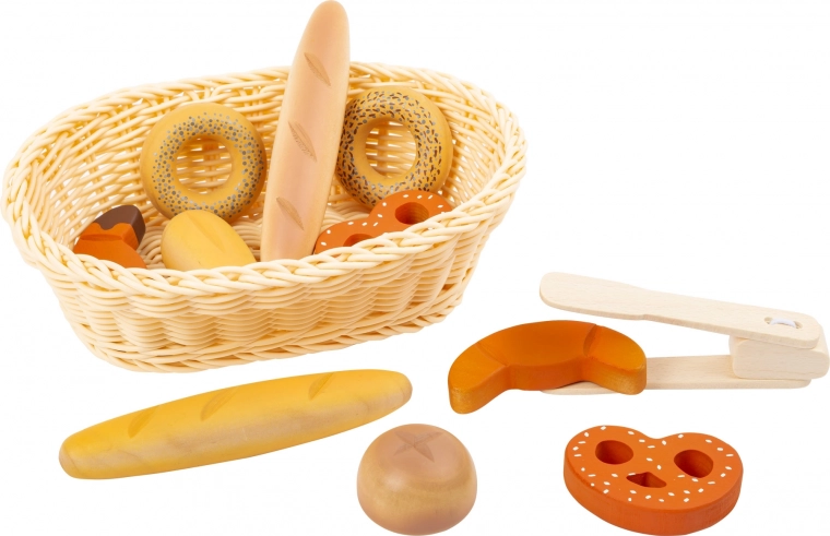 Cesta de panadería realista para jugar a la tienda