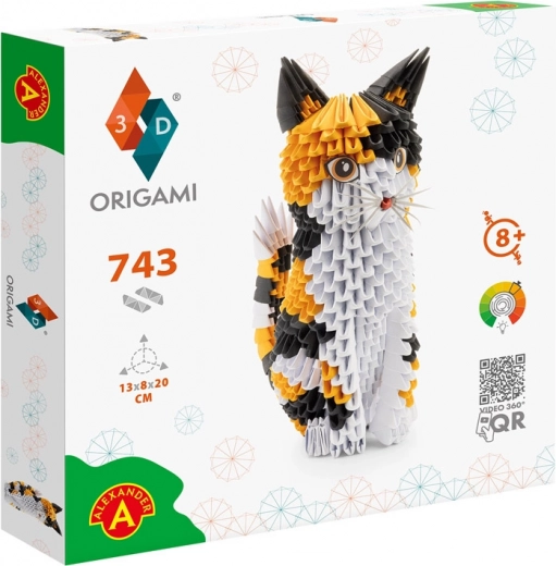 743 módulos para un impresionante gato 3D