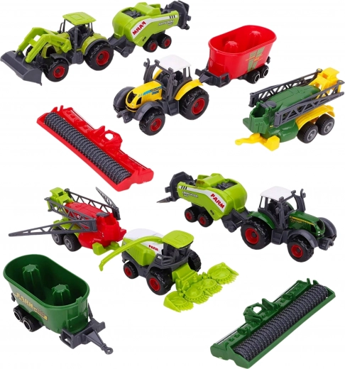 Máquinas agrícolas realistas con acopladores desmontables