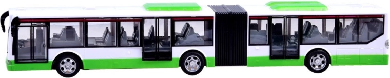 Autobús articulado realista con luces LED