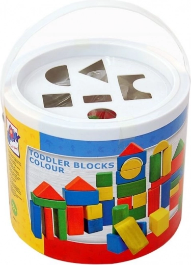 Práctico cubo con clasificador de formas