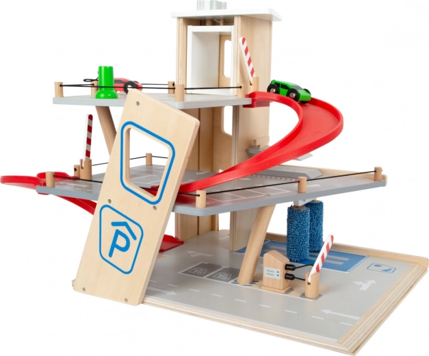 Ascensor funcional y rampas espirales fluidas