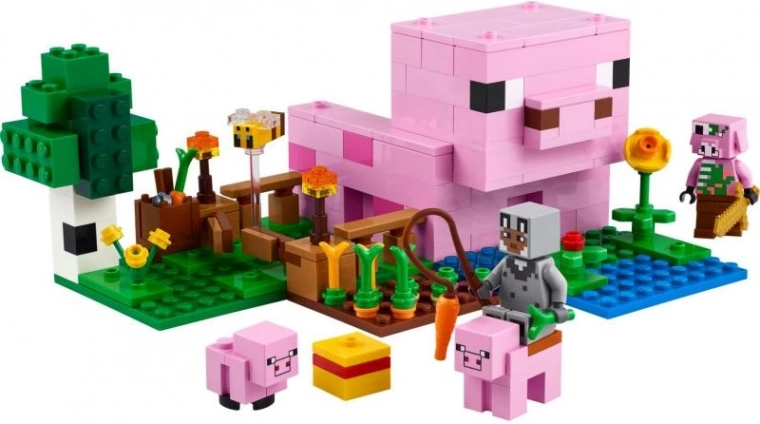Icónica casa cerdito del mundo de MINECRAFT