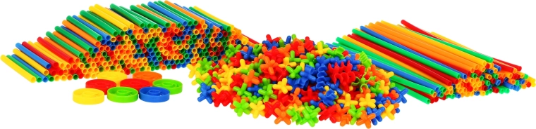 Piezas de construcción de colores