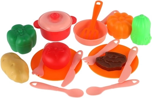 Accesorios abundantes para jugar a cocinar
