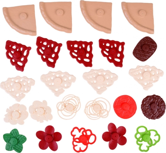 Muchos toppings sabrosos