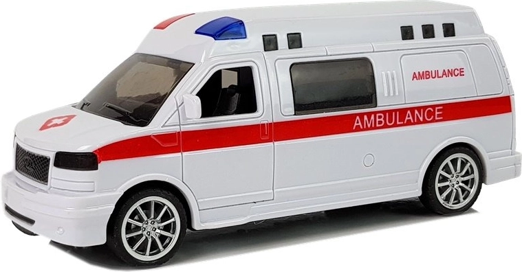 Aspecto realista del vehículo ambulancia