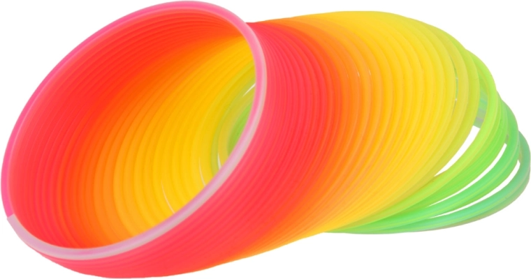 Diseño arcoíris y plástico resistente