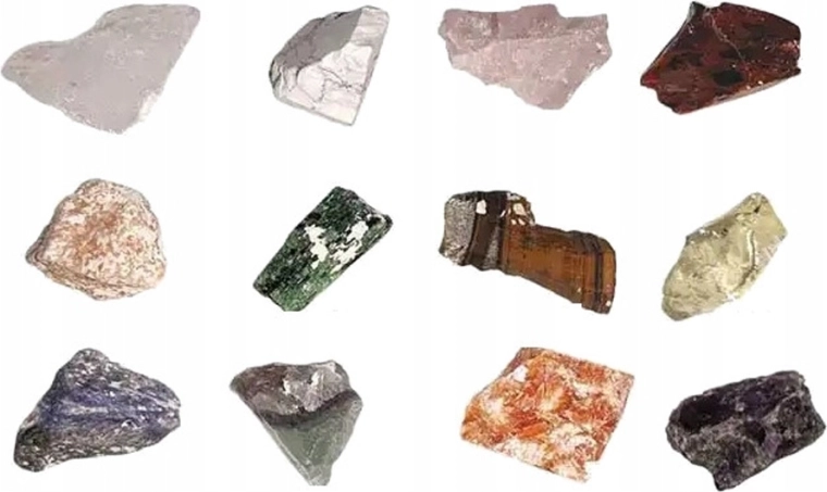 Descubra 12 piedras reales