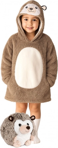 Adorable diseño de erizo con capucha