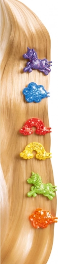 7 pinzas de colores para el cabello