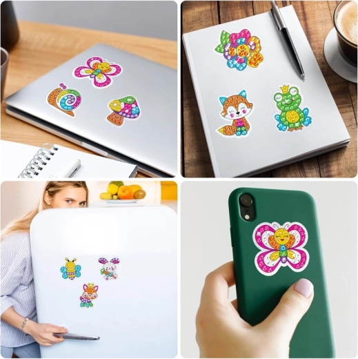 Amplio uso de las pegatinas