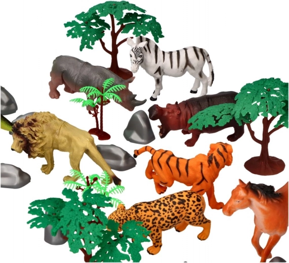 Juego creativo con safari y granja