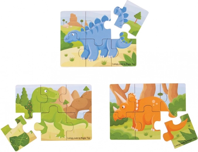 Tres divertidos motivos de dinosaurios