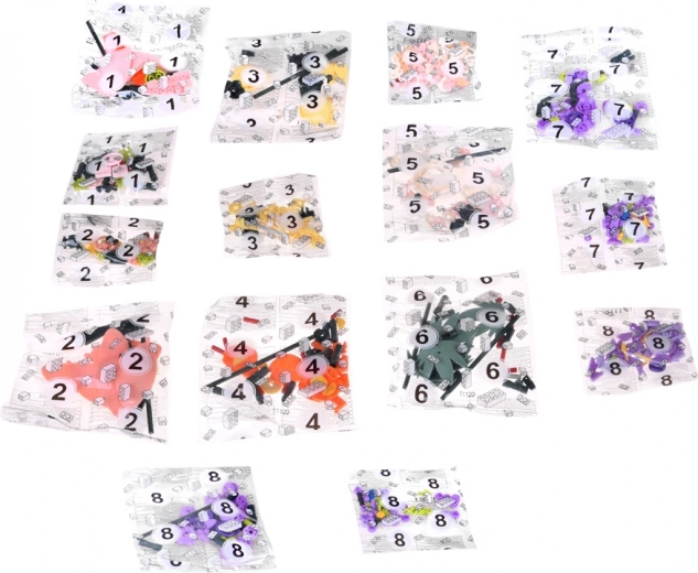 563 piezas para una composición floral realista