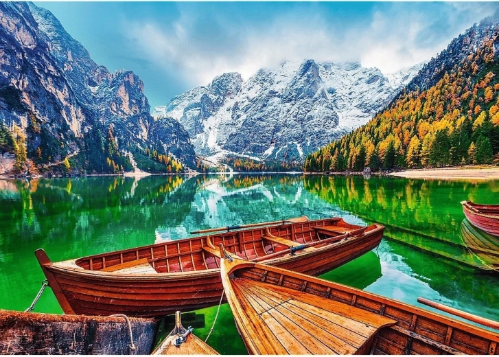 Encantador motivo del Lago di Braies