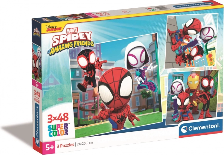 Tres motivos coloridos de SPIDEY en un solo paquete