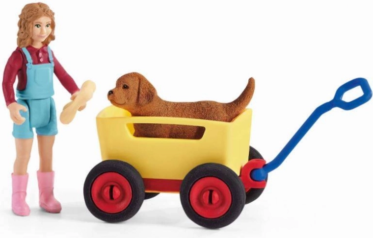Carrito de arrastre con ruedas funcionales