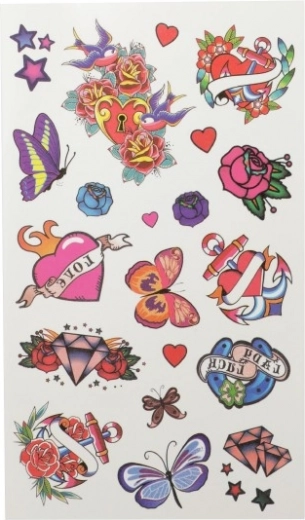 Tatuajes temporales coloridos para cualquier ocasión