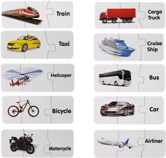 10 parejas autocorrectivas de medios de transporte