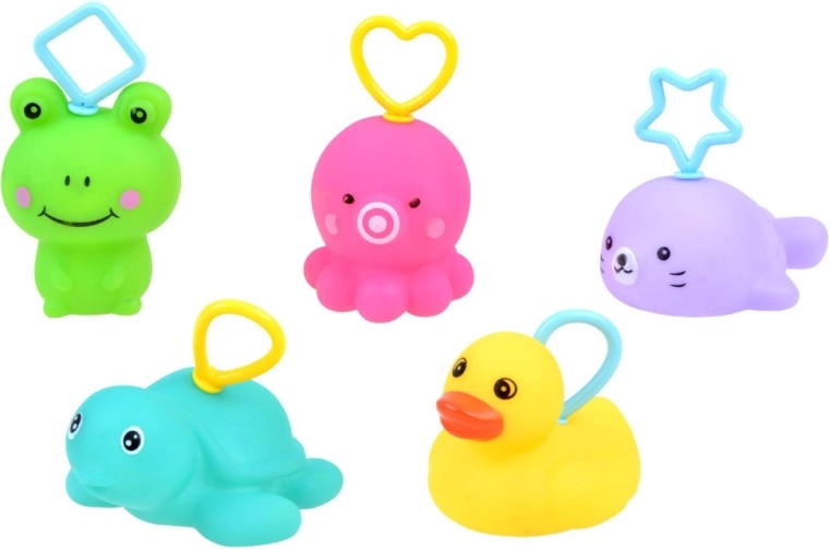 Animales de goma de colores