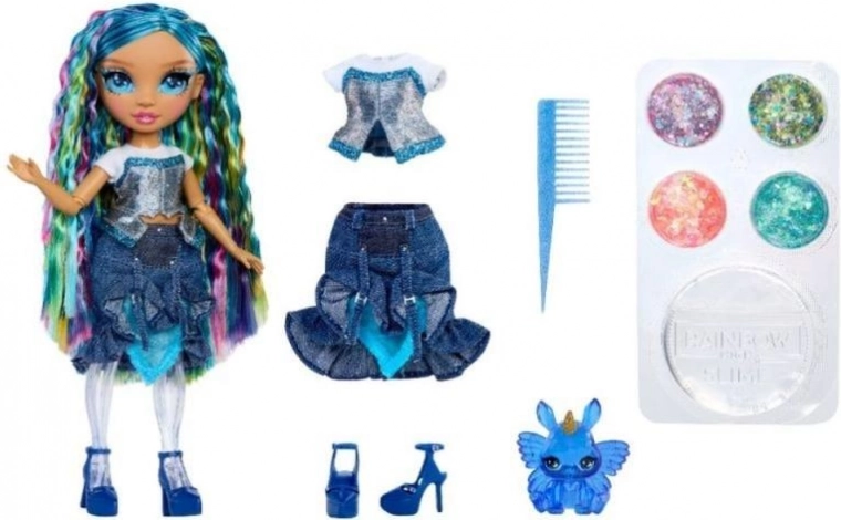 Set con estilo con accesorios y mascotita