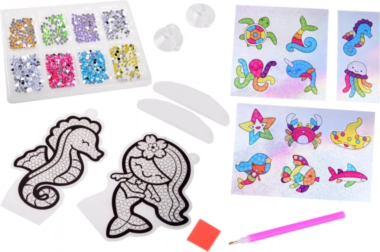 Set creativo completo con motivos marinos