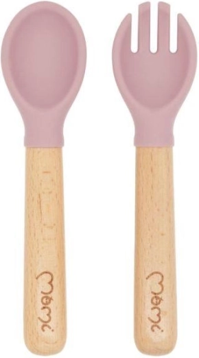 Cubiertos ergonómicos con mangos de madera