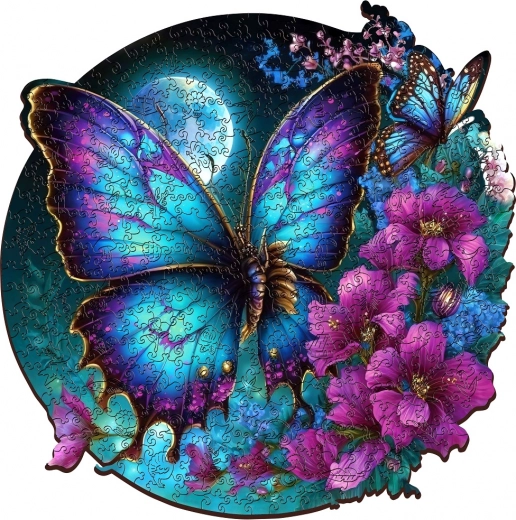 Motivo de mariposa vibrante como decoración de diseño