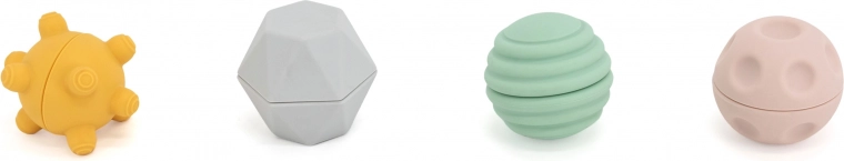 Pelotas y formas táctiles para desarrollar el agarre