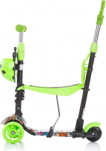 3 en 1: empuje, correpasillos y patinete