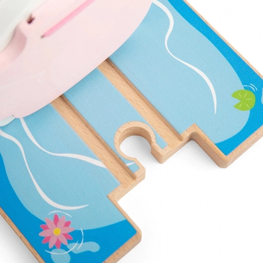 Estanque en tonos pastel y detalles delicados