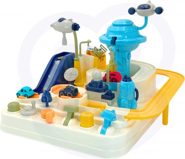 Base espacial con lanzador