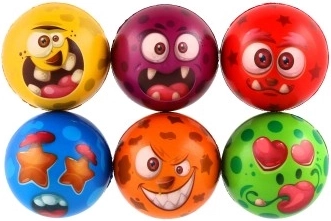 Colores alegres y caras llamativas