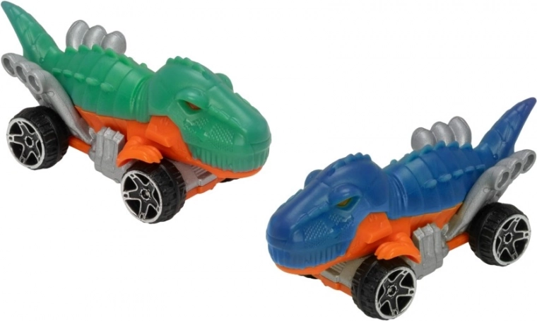 Juego con cochecitos de dinosaurio