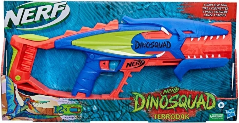 Diseño de dinosaurio que llama la atención