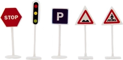 Señales de tráfico realistas para aprendizaje y diversión