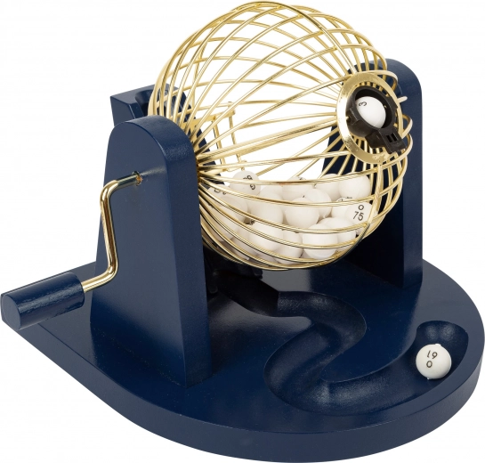 Bombo de sorteo metálico con manivela suave